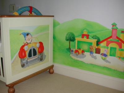 Painting on a cot