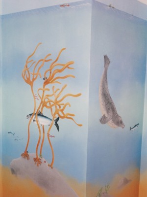 Underwater mural in child's room