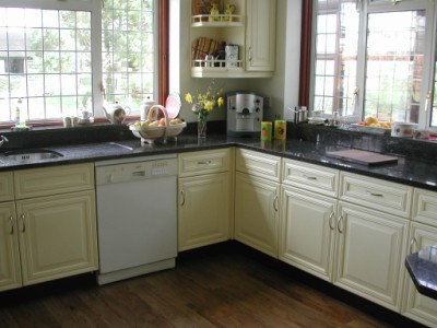 Kitchen units after refurbishment