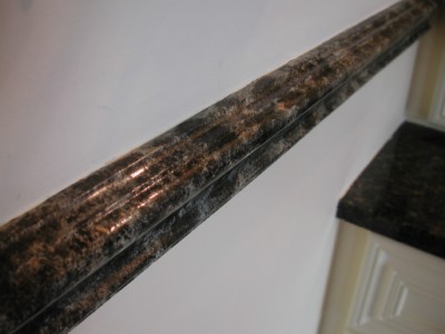 Granite effect dado rail